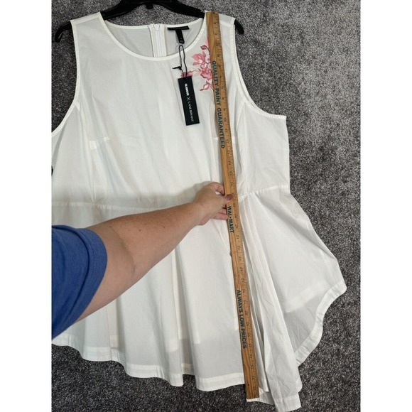 Glamour X Lane Bryant Asymmetrical Peplum Top Womens Plus Size‎ 22 Fairy Floral - Picture 8 of 12